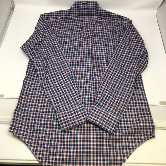 LRL Ralph Lauren Mens Oxford Shirt Multicolor Plaid Classic Fit 14.5 32/33 New - Picture 3 of 7